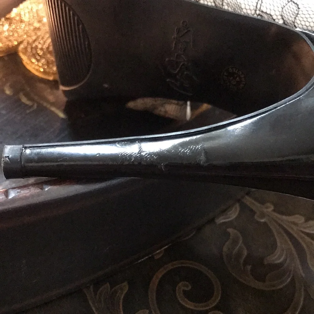 City Streets Black Lace 5 Inch High Heels - Picture 11 of 12